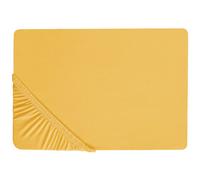 Fitted Sheet JANBU Cotton 140 x 200 cm Mustard