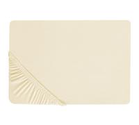 Fitted Sheet JANBU Cotton 160 x 200 cm Yellow