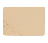 Fitted Sheet JANBU Cotton 180 x 200 cm Sand Beige