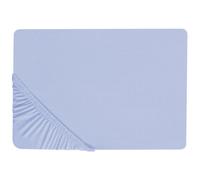 Cotton Fitted Sheet 200 x 200 cm Blue JANBU