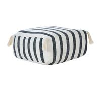 Beliani Floor Cushion Ashti Cotton Black/ White