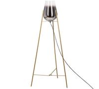 Beliani Floor Lamp Mena Metal Gold, Gold