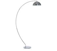 Beliani Floor Lamp Metal Silver Chromed E27 Living Room, Kama
