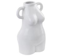 Flower Vase AIGIO Ceramic 25 cm White
