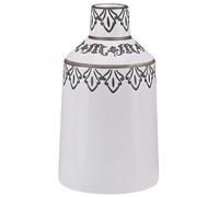 Beliani Flower Vase Amisos Stoneware 25 Cm White