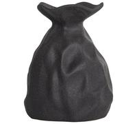 Beliani Flower Vase Coontail Stoneware 31 Cm Black