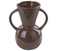 Flower Vase ORESTIADA Ceramic 19 cm Brown