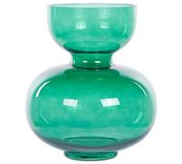 Beliani Flower Vase Palaia Glass 27 Cm Green