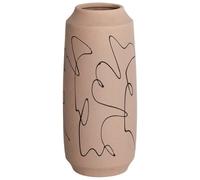 Beliani Flower Vase Sunfish Stoneware 33 Cm Beige
