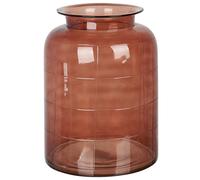 Flower Vase VINDALOO Glass 35 cm Golden Brown