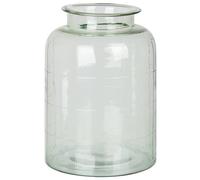 Beliani Flower Vase VINDALOO Glass 35 cm Light Green, Green