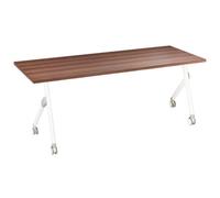 Beliani Foldable Office Desk Bendi 160 Cm 60 Cm Dark Brown
