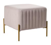 Beliani Footstool Utah Velvet Taupe
