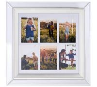 Beliani Frame For 6 Photos Makeni Silver