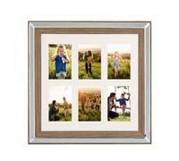 Beliani Frame For 6 Photos Sinta Silver