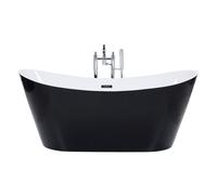 Beliani Freestanding Bathtub Antigua 1500 X 750 mm Black
