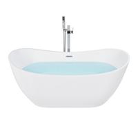 Beliani Freestanding Bathtub Antigua 1700 X 770 mm White