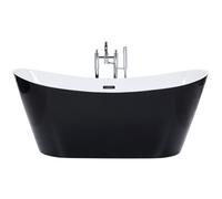 Beliani Freestanding Bathtub Antigua 1800 X 780 mm Black
