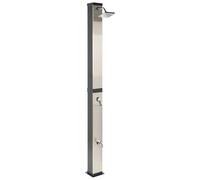 Beliani Freestanding Outdoor Solar Shower Buenos Black