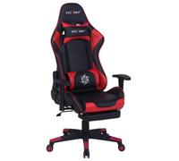 Beliani Gaming Chair Faux Leather Red Victory
