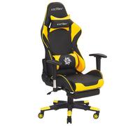 Beliani Gaming Chair Faux Leather Yellow Victory