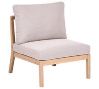 Beliani Garden 1-Seat Section Rivello Acacia Wood Light Brown