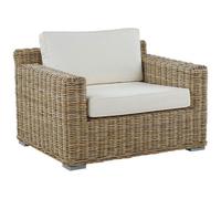 Beliani Garden Armchair Ardea Rattan Light Brown