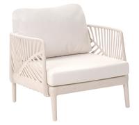 Beliani Garden Armchair Saturnia Light Beige