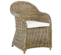 Beliani Garden Armchair SUSUA Rattan Natural