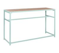 Beliani Garden Bar Table Avetrana 150 Cm 50 Cm Light Green