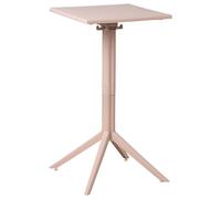 Beliani Garden Bar Table Lemnos 60 Cm 60 Cm Beige, Cream