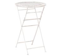 Garden Bar Table TRIESTE 60 cm 60 cm Metal Light Beige