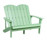 Beliani Garden Bench Adirondack 125 Cm Light Green