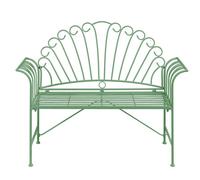 Beliani Garden Bench Cavinia 125 Cm Metal Green