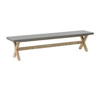 Garden Bench OLBIA 200 cm Concrete Grey