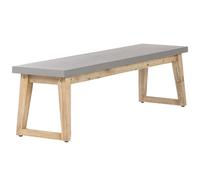 Beliani Garden Bench Oria 160 Cm Concrete Grey