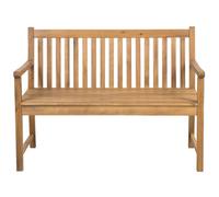 Beliani Garden Bench Vivara 120 Cm Certified Acacia Wood Light Brown