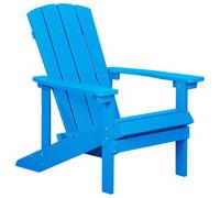 Beliani Garden Chair Adirondack Blue