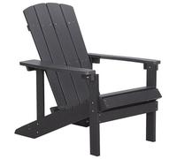 Beliani Garden Chair Adirondack Dark Grey