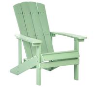Beliani Garden Chair Adirondack Light Green