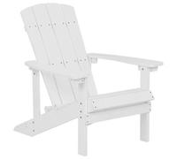 Beliani Garden Chair Adirondack White