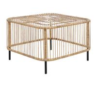 Beliani Garden Coffee Table CESENATICO Rattan Natural