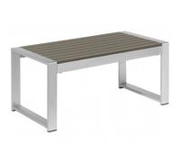 Beliani Garden Coffee Table SALERNO Metal Dark Grey, Grey
