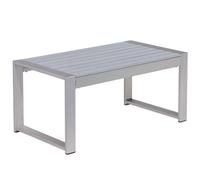 Beliani Garden Coffee Table SALERNO Metal Light Grey, Grey