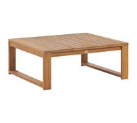 Beliani Certified Acacia Wood Garden Coffee Table 90 x 75 cm Light TIMOR II