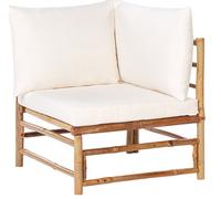 Garden Corner Section CERRETO Bamboo Off-White