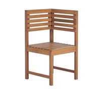 Beliani Garden Corner Section Treia Acacia Wood Brown