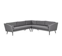 Beliani Garden Corner Sofa 5 Seater Loretello Grey