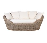Beliani Garden Daybed Cavo Rattan Natural