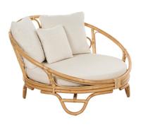 Beliani Garden Daybed Rossano Rattan Natural